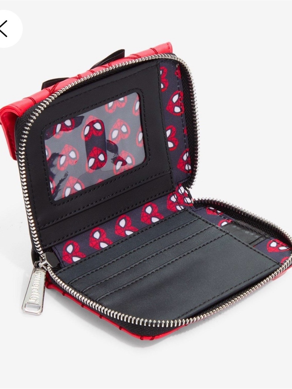 Loungefly Marvel Spider-Man Web Heart Mini Backpack & Wallet - Picture 7 of 7
